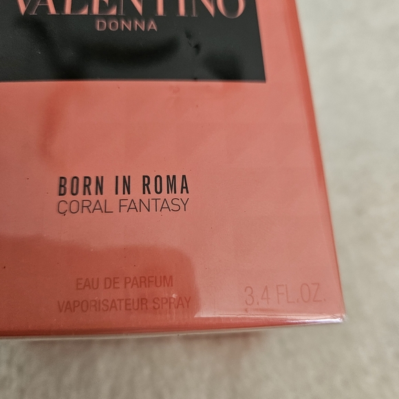 NWT Valentino Donna Born in Roma Authentic Pink Black In Box Sealed Luxury 3.4oz - Picture 6 of 6